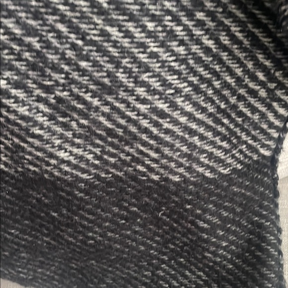 Bennetton Black and Gray Wool/Mohair Blend Coat - Picture 6 of 9